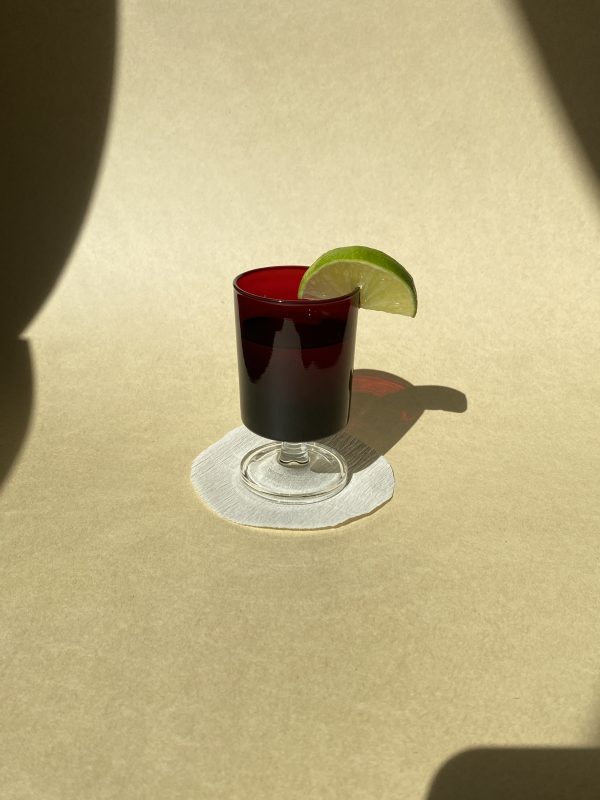 Red Glass Goblet - Image 2